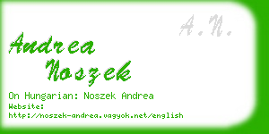 andrea noszek business card